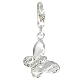 Les Poulettes Jewels - Sterling Silver Charms Butterfly - with Lobster Clasp