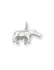Sterling Silver Rhino Charm