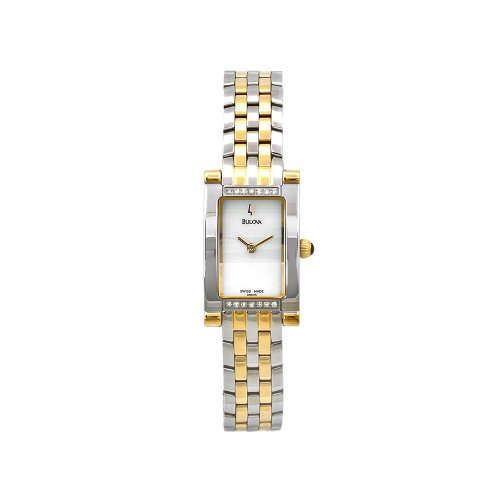 Bulova Watches:Bulova Women's 65R105 Two-Tone Mother-Of-Pearl Dial Watch Images