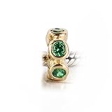 Bling Jewelry Gold Vermeil CZ 925 Silver May Birthstone Bead Chamilia Compatible