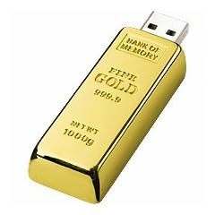 USB-Stick "Goldbarren", 4 GB