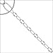 14k White Gold, Oval Elongated Rolo Cable Chain title=