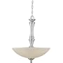 Forte Lighting 2341-04-55 4 Light Large Pendant, Brushed Nickel