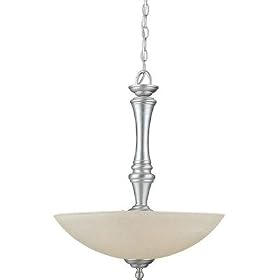 Forte Lighting 2341-04-55 4 Light Large Pendant, Brushed Nickel