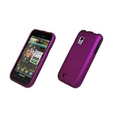 EMPIRE Purple Rubberized Snap-On Cover Case for U.S. Cellular Samsung Mesme ....