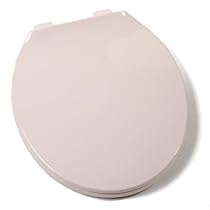 Comfort Seats C1B3R3-32 Deluxe Plastic Contemporary Toilet Seat, Round, Seashell