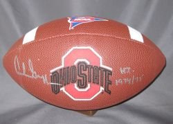 Archie Griffin Signed Ohio State Buckeyes Composite Football w/HT 74 75