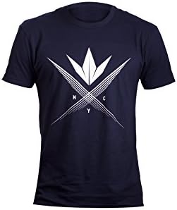 Bunker Kings Crown Cross Limited Edition Artist Designed Premium T-Shirt - Navy Blue - Medium