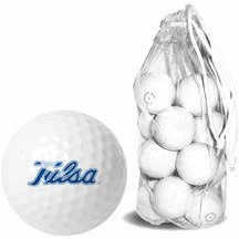 Tulsa Golden Hurricane 15 Golf Ball Clear Pack