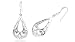 Filigree Design Tear Drop Earrings Sterling Silver