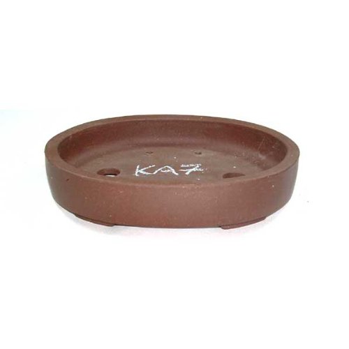 20cm High Quality Unglazed Oval Bonsai Pot
