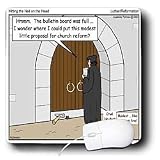 Rich Diesslins Funny Theology Cartoons - Luther - Hitting the Nail on the Head - Mouse Pads