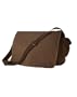 Authentic Pigment Raw Edge Messenger Bag, java, One Size