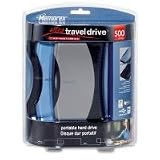 Memorex Ultra TravelDrive - Hard drive - 500 GB - external - 2.5' - Hi-Speed USB - charcoal gray