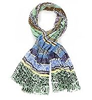 Limited Collection Lightweight Patchwork Striped Scarf