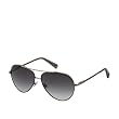 Alex Oversized Polarized Aviator Color: GUNMETAL Sunglasses