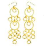 14k Yellow Gold Vermeil Chandelier Earrings