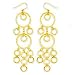 14k Yellow Gold Vermeil Chandelier Earrings