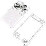 Rhinestones Shield Protector Case for Apple iPhone 3G & 3GS, 3D Smoke Bow T ....