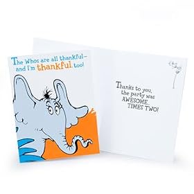 Click here to buy Party Supplies - Horton Hears A Who! Thank-You Notes (8) by Birthday Express.