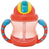 Nuby ツインハンドル・フリップイットマグ/240ml (レッド)