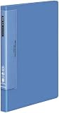 コクヨ クリヤーブック ウェーブカット 固定式 A4縦 40枚 青 ラ-T570Bの画像