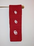 Oklahoma Sooners Embroidered Bath Towel Set - 100% Cotton
