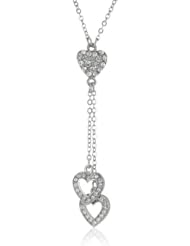1928 Jewelry "Heart of Hearts" Heart Tassel Pendant Necklace, 16.3"