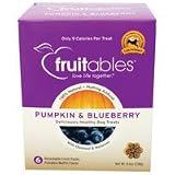 Fruitables All-Natural Pumpkin & Blueberry Dog Treat, 1.41oz pouch (Pack of 6)