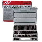 38 PC 3/8 & 1/2 AIR IMPACT SOCKET - AUTOMOTIVE TOOLS