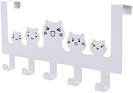 Jiao Store Cartoon-back Over Door Storage Rack Clothes Rack for Jackets, Coats, Hats, Scarves, Purses 12.99