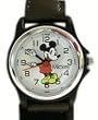 Classic Disney Mickey Mouse Watch - Lady / Children Dial - Black Strap