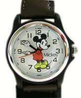 Classic Disney Mickey Mouse Watch – Lady / Children Dial – Black Strap