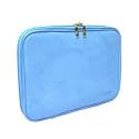 Samsung NC10 10.2 Notebook CaseCrown Check Point Friendly Double Memory Foam Laptop Sleeve - Sky Blue Faux Suede