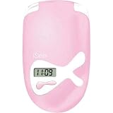 Zadro Products Lighted Compact Mirror with LCD Clock & Flashlight - Pink