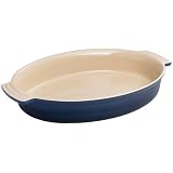 Le Creuset Stoneware 14-Inch Oval Baking Dish, Cobalt Blue by Le Creuset
