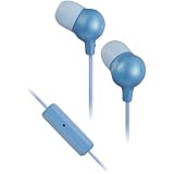 JVC HAFR36A MARSHMALLOW INNER EAR HEADPHONES WITH MICROPHONE & REMOTE (BLUE)
