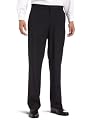 Calvin Klein Men's Main Floor-Washable Wool Pant,Black Stripe,31x32