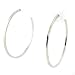 Simple and Classy Silver Tone Hoop Earrings title=