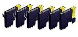 PCArena - 1 set of 6 black inks for Epson Stylus Photo R200 R220 R300 R300M R320 RX300 RX500 RX600 RX620 R340 RX320 Compatible ink TO481