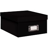 Pioneer B-1 Photo / Video Storage Box - holds over 1,100 photos up to 4' x 7' or 10 VHS videos Solid Black
