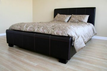 Owen Leather Platform Bed by True Contemporary
