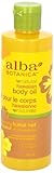 Alba Botanica Kukui Nut Body Oil, 250ml