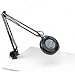 Ledu L745BK Fluorescent Magnifying Swing Arm Clamp Mount Lamp, 42 Reach, Black