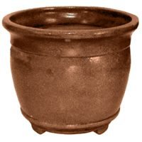 AMES TRUE TEMPER CE1206CP 12" CERAMIC-LITE PLANTER CAPPUCCINO(Pack of 6)