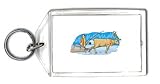 Keychain with driving, elk, igloo, sled, inuit