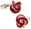 Red Enamel Knot Cufflinks
