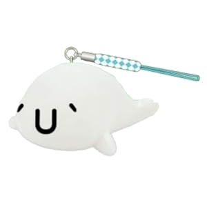 【クリックで詳細表示】Amazon.co.jp ｜ もじもじあざらしーず 根付ストラップ ライトブルー ｜ おもちゃ 通販