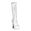 5 Inch Sexy Knee High Boots With Zipper Chunky Heel Platform