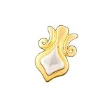 14K Two Tone Gold Designer Slide Charm